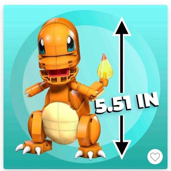 MEGA Pokémon Building Toys Set, Build & Show Charmander - Picture 8 of 8